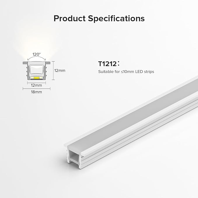 BTF-LIGHTING 16.4FT Silicone LED Channel System Flexible Tube with Milky White Cover for ≤10mm LED Strips, DIY Neon Rope Light Channel Diffuser for Indoor Outdoor Ambient Decor (No Strip Included)