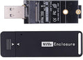 CY M.2 NVME SSD Enclosure Adapter USB 3.1 Gen2 10Gbp to NVME PCI-E M-Key Solid State Drive External Enclosure for 2242mm 2230mm NVMe M-Key M.2 SSD