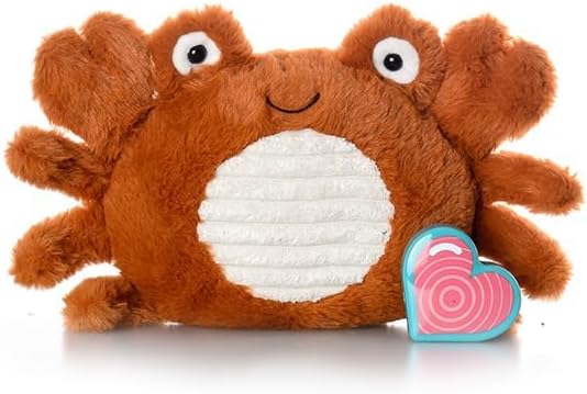 My Baby’s Heartbeat Bear, 20 Second Re-Recordable Digital Voice Recorder Plush Keepsake for Baby’s Heartbeat Memory, Pregnancy Keepsake (Not a Medical Device), Crab