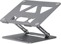 Aoviho Adjustable Laptop Stand for Desk,Portable Laptop Stand Holder and Riser,Foldable Aluminum Notebook Computer Stands for MacBook Air Pro HP Lenovo Dell Samsung Chromebook, 10-15.6 inch, Grey