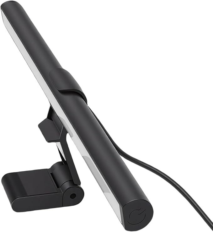 PUSOKEI Monitor Light Bar with 3 Color Temperatures Eye Care Screen Lamp with Memory Dimming, Asymmetric Lighting Design USB Powered Desk Lamp for Computer Monitor Home Office