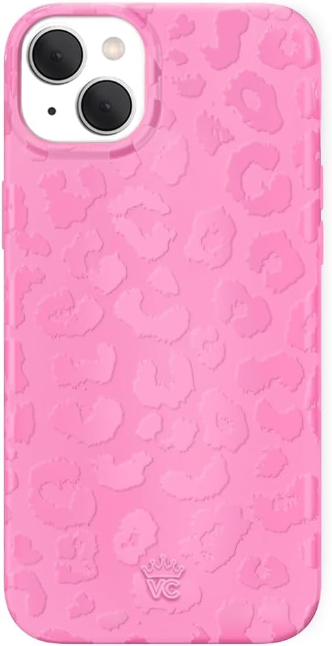 VELVET CAVIAR Case for iPhone 15 | Compatible with MagSafe | 10ft Drop Tested | Protective Designer Cases | Hot Pink Leopard