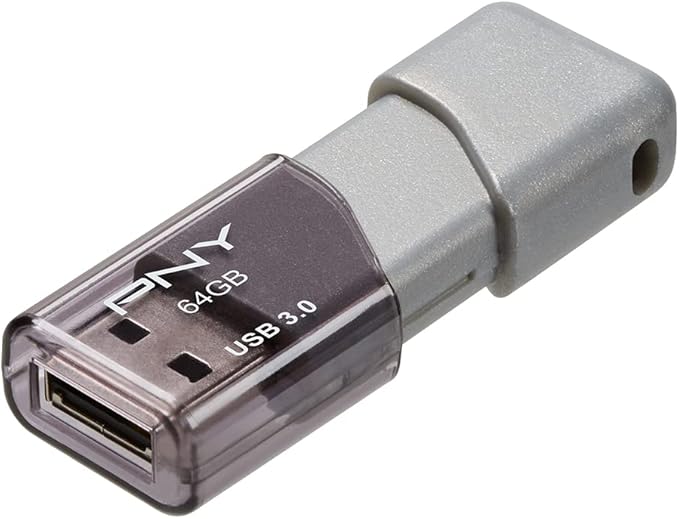 PNY 64GB Turbo Attache 3 USB 3.0 Flash Drive (Pack of 1)
