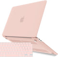 IBENZER Compatible with New MacBook Air 13 inch Case 2022 2021 2020 M1 A2337 A2179 A1932, Plastic Hard Shell Case with Keyboard Cover for Mac Retina Display with Touch ID, Sakura Pink, AT13SKPK+1