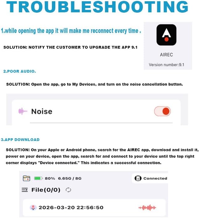 128G Magnetic AI Magnetic Voice Recorder with GPT-4.0 Powered Transcription & Translation Recording Device,Audio Recorder with App Editing & File Management,400 Free Minutes of AI Transcription/Month