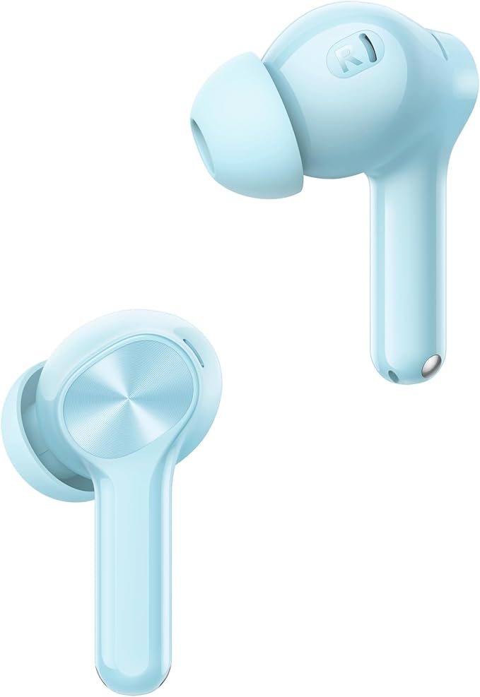 realme Buds T200x True Wireless Earbuds with 12.4mm Dynamic Bass Drivers, 25 dB ANC, Quad Mic, 45ms Latency, Upto 48 Hrs Playback, Fast Charge, IP55 Rated, BT 5.4 - (Blue)