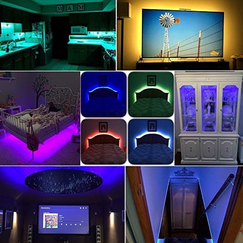 WS2812B LED Strip Individual Addressable Light 60Pixels/m SMD 5050 RGB Pixel Strip DC5V (16.4FT 300LEDS Waterproof IP65, White PCB)