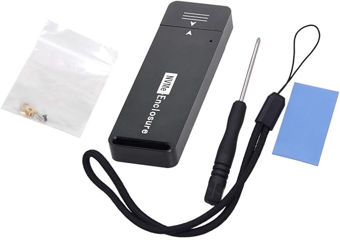 CY M.2 NVME SSD Enclosure Adapter USB 3.1 Gen2 10Gbp to NVME PCI-E M-Key Solid State Drive External Enclosure for 2242mm 2230mm NVMe M-Key M.2 SSD