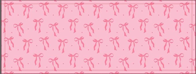 Large Gaming Mouse Pad 31.5 x 11.8in Desk Mat for Office Mousepad Anti-Skid Rubber Base Soft Comfortable and Durable Desk Pad (Pink Bow)