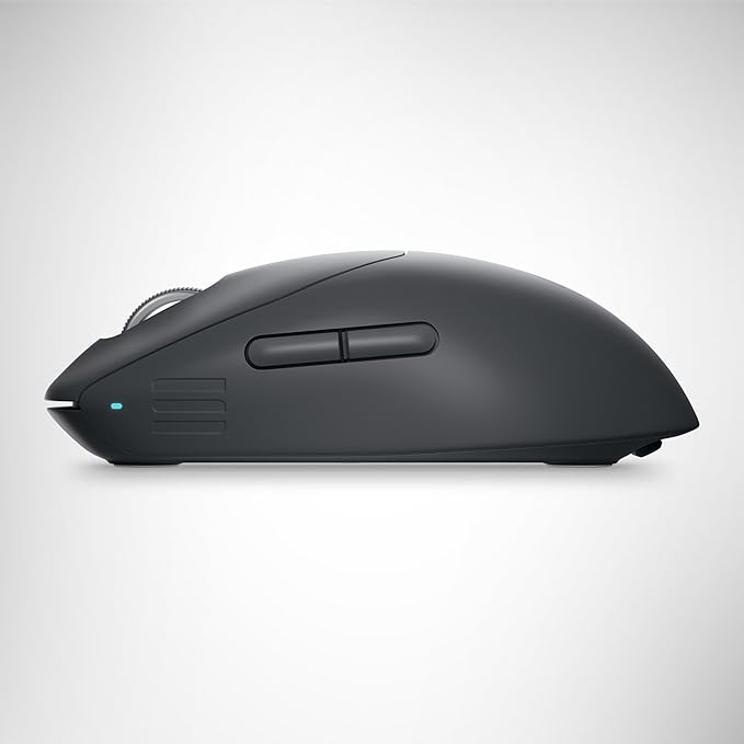 Alienware Pro Wireless Gaming Mouse - 2.4GHz Gaming Wireless/USB Wired Connectivity, Adjustable DPI, Optical Sensor Technology, 6 Programmable Buttons, 650 IPS Sensor Max Speed - Dark Side of the Moon