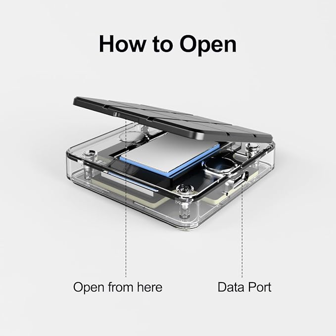 Mini NVME Enclosure, M.2 SSD Enclosure for iPhone 15 Pro Max ProRes,10Gbps Speed,Supports M Key and B&M Keys SATA NVME SSD
