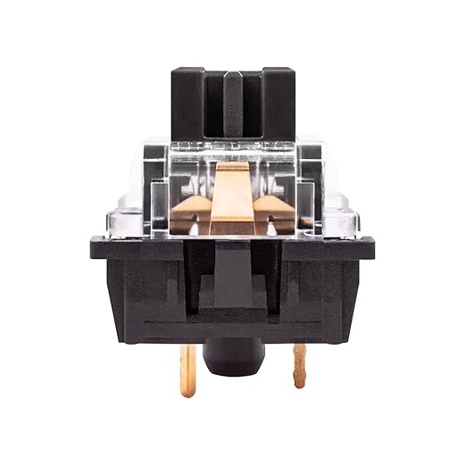 32 Pieces OUTEMU Black Switches for Mechanical Keyboard, Linear 3 pins DIY Replaceable for Mechanical Keyboard Switch Puller Included.