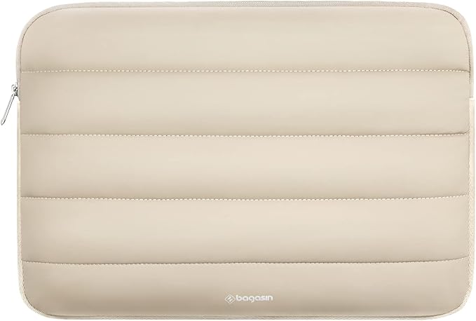 Bagasin Laptop Sleeve Bag, 15 15.6 16 Inch TSA Laptop Bag Protective Sleeve Waterproof with 4-Layer Protection Laptop Sleeve for MacBook, HP, Dell, Lenovo, Asus Notebook