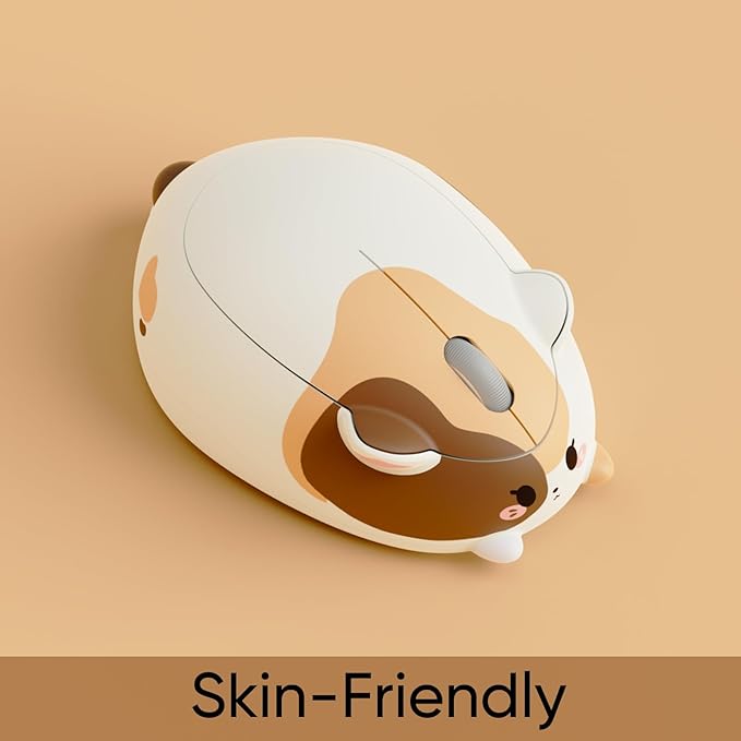 Akko Cat Theme Wireless Gaming Mouse Calico Cat, Tri-Mode Mouse BT3.0/BT5.0/2.4G, Cute Optical Cordless Cartoon Mice for Computer/Laptop/Desktop/PC, Compatible with Mac/Win