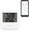 Smart Temperature Humidity Sensor Works w/Alexa IFTTT, 1/4 Mile Super Long Range Wireless Digital Hygrometer Indoor Thermometer Humidity Meter Temperature Humidity Monitor Sensor -YoLink Hub Required