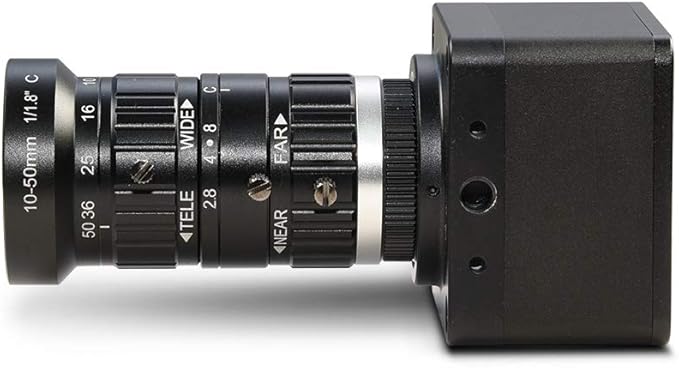 MOKOSE USB Webcam with C-Mount 10-50mm Telephoto Zoom Manual Lens 4K@30fps UVC Camera Free Drive Compatible Windows Mac OS X Linux