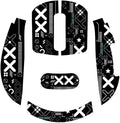 Mouse Anti Slip Grip Tape, Pre-Cut Universal Griptape for Superlight Wireless Gaming Mouse Skins, Sweat Resistant, Elastics Refined Side Grips, Easy to Apply, Ultra-thin 0.5mm (0.02in) - Black