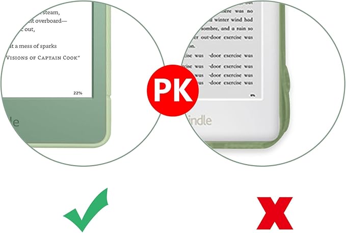 Case for All-New Kindle (11th Generation, 2024/2022 Release) - Slim Fit TPU Gel Protective Cover Case for All-New Kindle E-Reader 6", Matcha