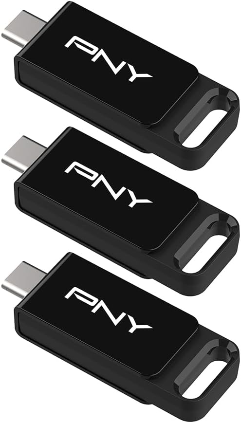 128GB Elite Type-C USB 3.2 Flash Drive – Up to 120MB/s Read, Up to 10x Faster Write Than USB 2.0, Reliable Design, Durable & Portable for Everyday Store & Share, Type-C Connector, 3-Pack
