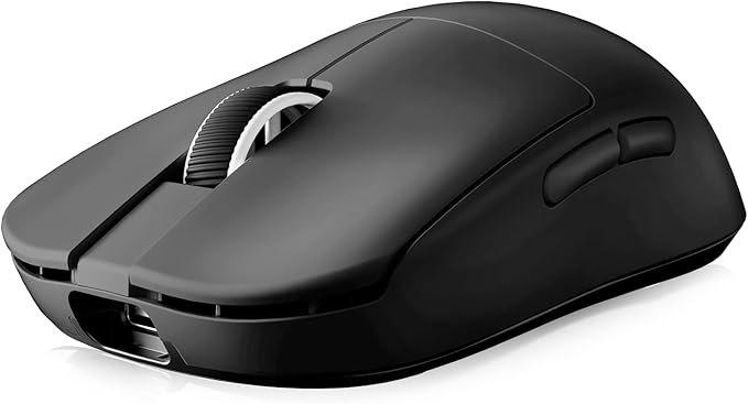 MCHOSE L7 Ultra+ Wireless Gaming Mouse, Lightweight 48g, Ergonomic Mouse with 42K DPI, PAW3950, Optical Switch, 20000 FPS, Dual 8K Polling and 7 Programmable Buttons, 3-Mode Connect, PC/Mac - Black