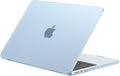EooCoo Case Compatible with MacBook Air 13 inch M5 2026-2022 M4 M3 M2 A3449 A3240 A3113 A2681, Matte Hard Shell Scratch Resistant Protective Cover Compatible for MacBook Air 13.6 inch, Frost SkyBlue