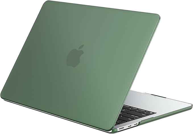 EooCoo Case Compatible with MacBook Air 13 inch M5 2026-2022 M4 M3 M2 A3449 A3240 A3113 A2681, Matte Hard Shell Scratch Resistant Protective Cover Compatible for MacBook Air 13.6 inch, Midnight Green