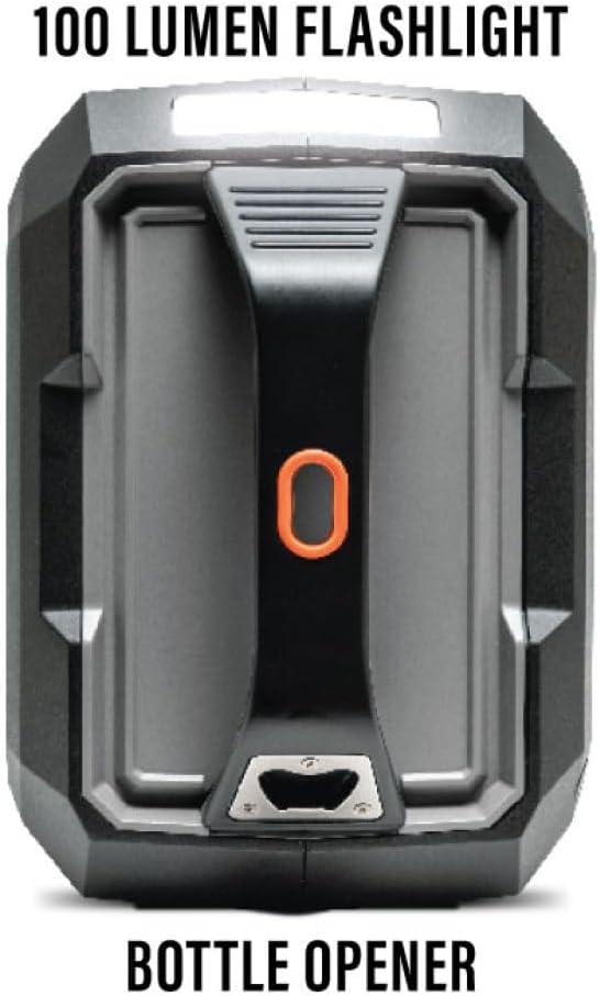 ECOXGEAR Defender: Outdoor Portable Bluetooth Speaker, 121dB Massive Sound, Waterproof and Drop Proof, with LED Party Lights, Pair up to 100, 25+ Hours Playtime (TrueTimber Strata Camo)