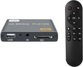 4K Digital Media Player, TV MP4 Video Player with HDMI/AV Output, Digital Signage Mini HD Media Players for USB Drives/SD Cards, H.265/HEVC, Looping, Auto Playback, Grey