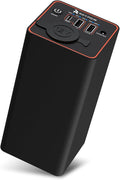 RoyPow 30W PD Portable Charger with 12V/10A Cigarette Lighter Socket, 86.58Wh USB C Laptop Power Bank, 18W QC& 12V DC External Battery Pack, Perfect for MacBook Air iPad Dash Cam or Camping (Standard)