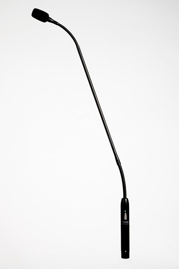 Shure MX418/C Cardioid Condenser Microphone, 18" Gooseneck with Attached XLR Preamp, Shock & Flange Mount, Snap-Fit Foam Windscreen