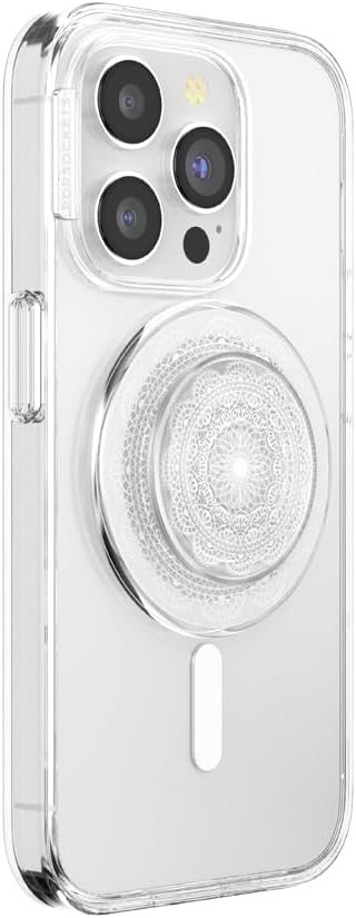 PopSockets Phone Grip for MagSafe, Magnetic Holder, Phone Stand, Clear - Doily Life