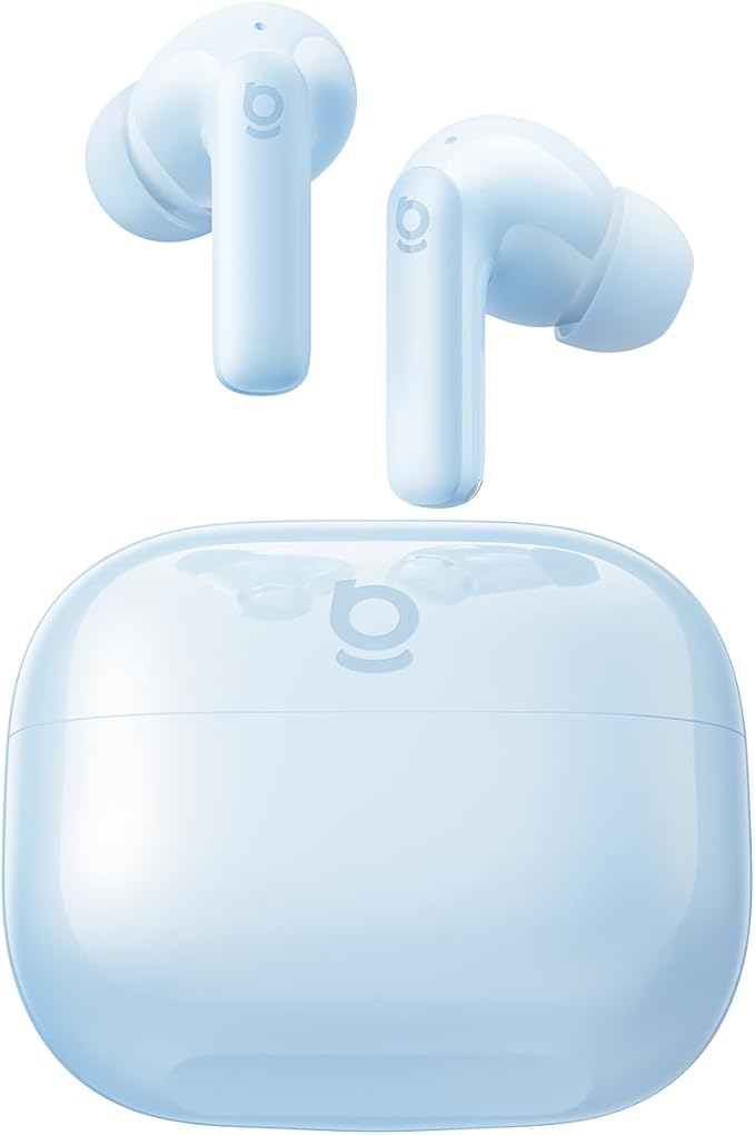 Baseus Bass BP1 NC Hybrid Active Noise Cancelling Wireless Earbuds, 12mm Super-Bass Driver, 41H Playtime, Bluetooth 6.0, IP55 Waterproof, 4-Mic AI ENC, 24 Customizable EQ (Blue)