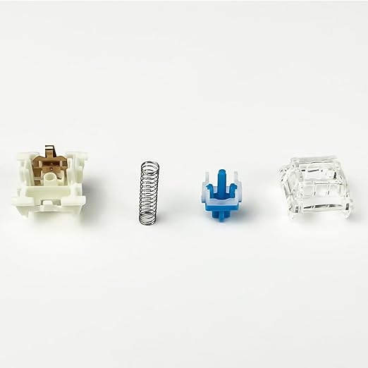 Gateron G Pro 3.0 Blue Switches for Mechanical Keyboard,3-Pin 60gf Clicky/Pre-Lubed/Pin-Enhanced Switches(72pcs,Blue)