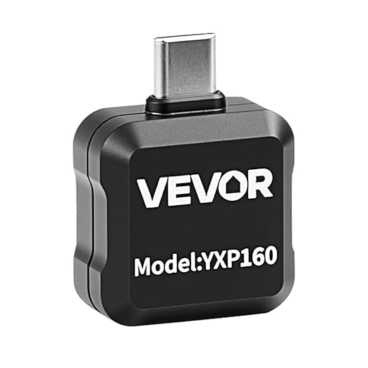 VEVOR 2025 Upgraded Thermal Camera for Android,Pro Thermal Imaging Camera with Macro Lens, Infrared Camera with 320 x 240 TISR Super Resolution, 15X Zoom, Thermal Imager for Phone (P2 Pro Android)