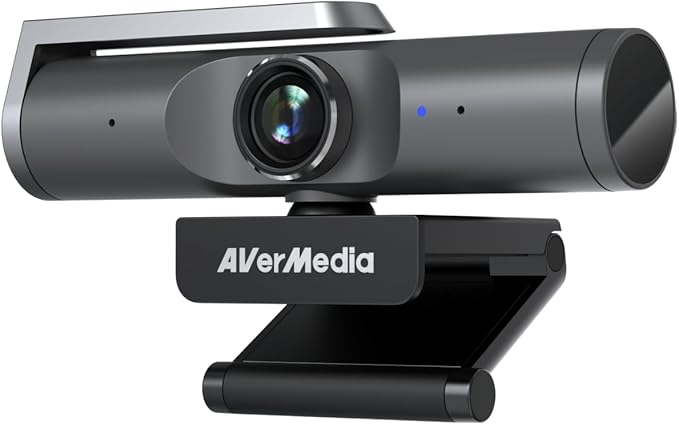 AVerMedia PW515 4K Ultra HD Business Webcam with Microphone for PC/Desktop/Laptop/Mac, with AI Auto Framing for Streaming, Meeting, Video Calls, Sony Sensor, Works with Teams, Zoom, Google Meet, OBS