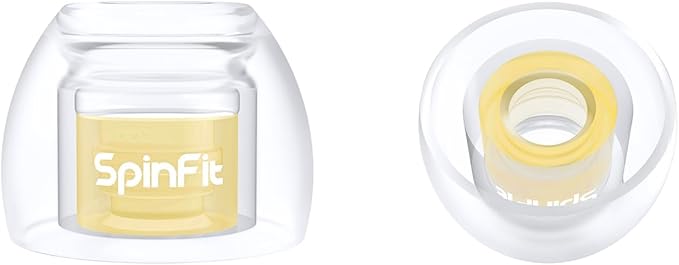 SpinFit Omni for True Wireless Earbuds & IEMs - SS - Patented Silicone Eartips for Replacement (1 Pair) (3.7 mm Nozzle Dia.)