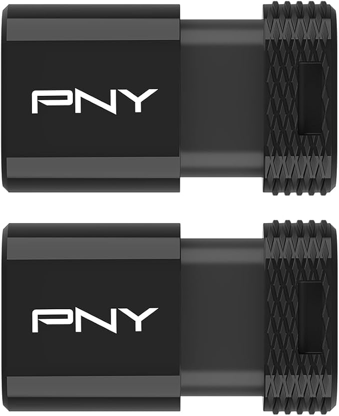 PNY Elite-X Fit Type-C 128GB USB 3.2 Flash Drive – Up to 200MB/s Read, Advanced Performance, Convenient Portable Data Storage, Ultra Compact Fit Design, Type-C Connector, 2-Pack