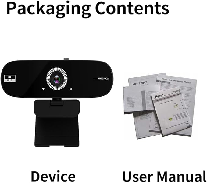Autofocus Webcam with Privacy Cover (4K)