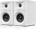 Sanyun SW203 2.0 Desktop Computer Speakers - Near-Field 3D Stereo with Vertical Imaging - 60W Triple-DSP Dual Independent Drive - 24bit USB-C DAC Bluetooth 5.4 AUX, HiFi PC Gaming (Pair, White)