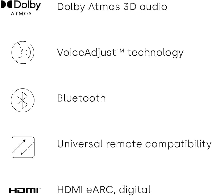 Polk Audio Signa S4 TV Sound Bar with Subwoofer - Dolby Atmos Audio VoiceAdjust & BassAdjust Technology, HDMI eARC, Wireless Subwoofer works with 8K, 4K, & HD TVs, Bluetooth, Wireless Streaming