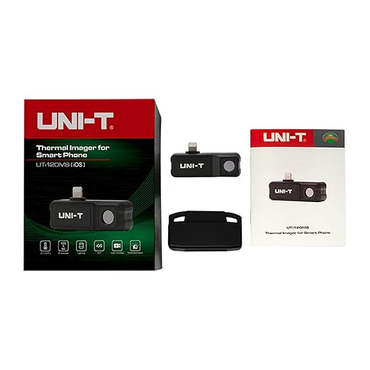 UNI T UTi120MS Thermal Camera for iPhone iOS, Infrared Cameras Thermal Imaging, 120X90 IR Resolution,Thermal Imager,-4°F~1022°F Temperature Range,25Hz Frame Rate,Support Video Recording