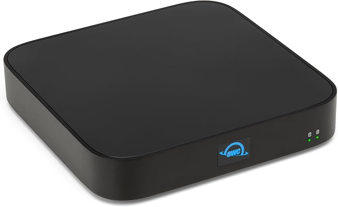 OWC (Enclosure only miniStack STX, Upgradeable Expansion Solution and Thunderbolt Hub/Mini Dock with 3 Extra TB4 Ports. for Mac Studio, Mac mini and Other Devices. Matte Black