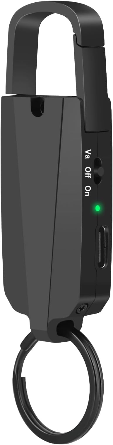 64GB Digital Voice Recorder with Playback - Keychain Voice Activated Recorders Audio Recording Device - 760 Hours Capacity for Lectures Meetings Music