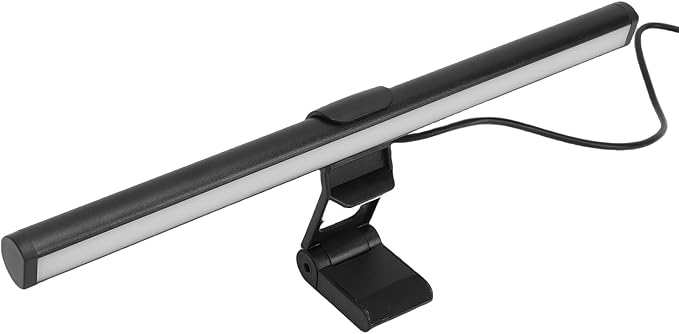 PUSOKEI Monitor Light Bar with 3 Color Temperatures Eye Care Screen Lamp with Memory Dimming, Asymmetric Lighting Design USB Powered Desk Lamp for Computer Monitor Home Office