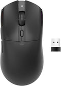 AJ139PRO Dual-Mode 2.4G/Wired Gaming Mouse, 59g Lightweight Design, PAW3395 Sensor, 26K DPI, 300mAh Battery with 40-Hour Battery Life for Windows, Mac Gamer.