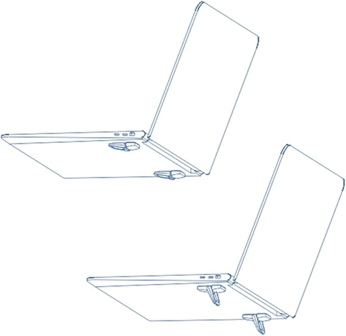 Notebook Invisible Stand, Computer Keyboard Stand for Desk , Bracket Mini Portable Heightened Cooling Stand (Black)