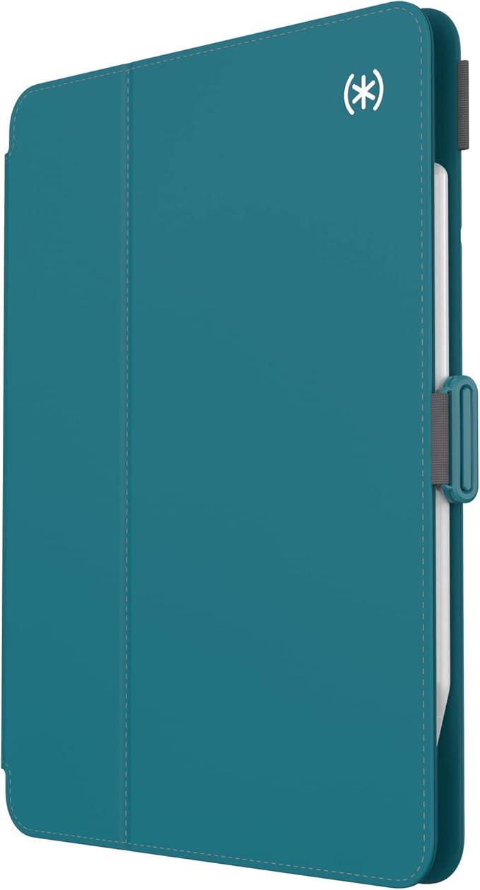 Speck Products Balance Folio Case iPad Air (2022)/ (2020), 11-inch iPad Pro, iPad Pro 11-in. (2nd Generation), iPad Pro 11-inch (2021), Deep Sea Teal/Cloudy Grey/White
