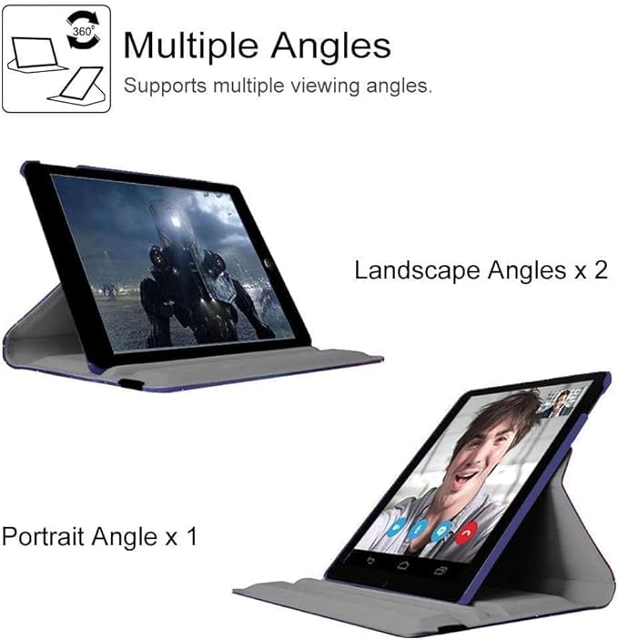360 Rotating Stand Smart Case for iPad Air (3rd Gen) 10.5" & iPad Pro 10.5" - Auto Wake/Sleep Feature, Sunflower