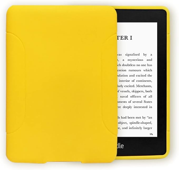 Youngme Case for All-New Kindle (11th Generation, 2024/2022 Release) - Slim Fit TPU Gel Protective Cover Case for All-New Kindle E-Reader 6" (Yellow)
