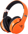 Active Noise Cancelling Headphones, Wireless Over Ear Bluetooth Headphones with Microphone Foldable Headphone with HiFi Audio Deep Bass for Home Travel Office Orange